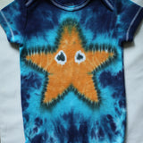 Custom Hand-Dyed Sea Star Onesie