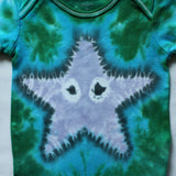 Custom Hand-Dyed Sea Star Onesie