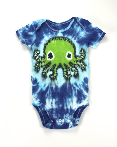 Custom Hand-Dyed Octopus Onesie